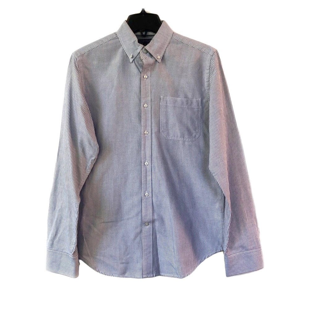 Banana Republic Oxford Slim Fit Long Sleeve Button Down Shirt Career Top EUC S